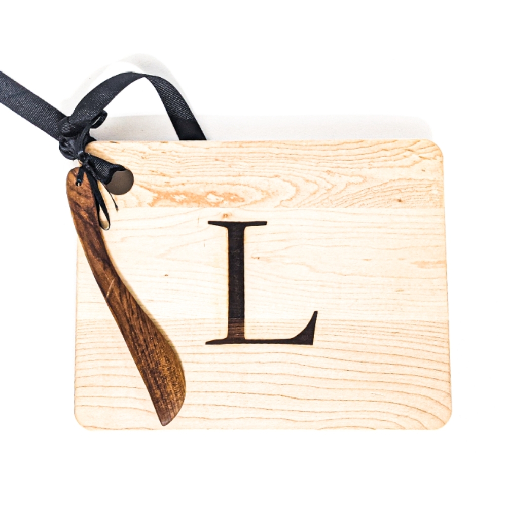 Cutting Board + Wooden Knife Set L Wedding Gift